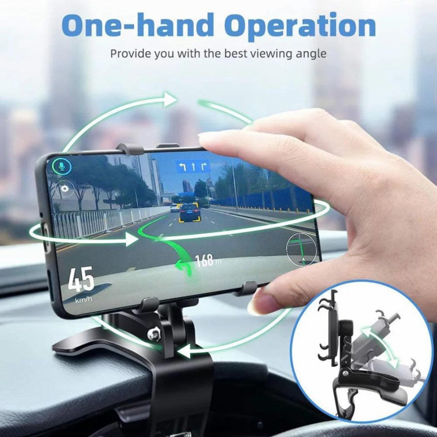 CAR Smart Phone Holder - 360 Free Spin | 360? Mobile Holder Foldable | 360? Rotateable Strong Grip Mobile Holder for Cars