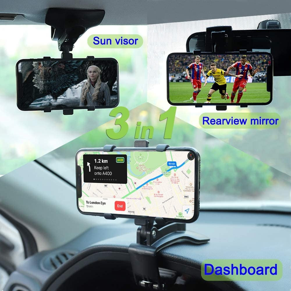CAR Smart Phone Holder - 360 Free Spin | 360? Mobile Holder Foldable | 360? Rotateable Strong Grip Mobile Holder for Cars