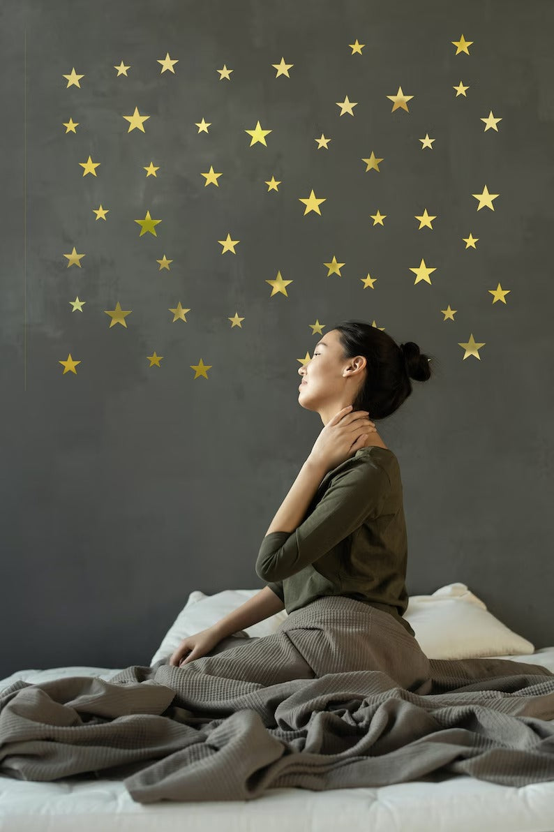 Affordable 15 stars Mirror Matrial Acrylic Wall Art