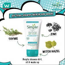 Simple Daily Skin Detox Purifying Gel Facial Wash �150ml