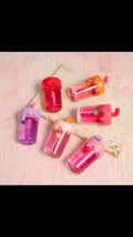 Hudamoji Juice-Shaped Fruit Lip Oil �3 Pc Random, Hydrating Lip Shiner with Glossy Finish