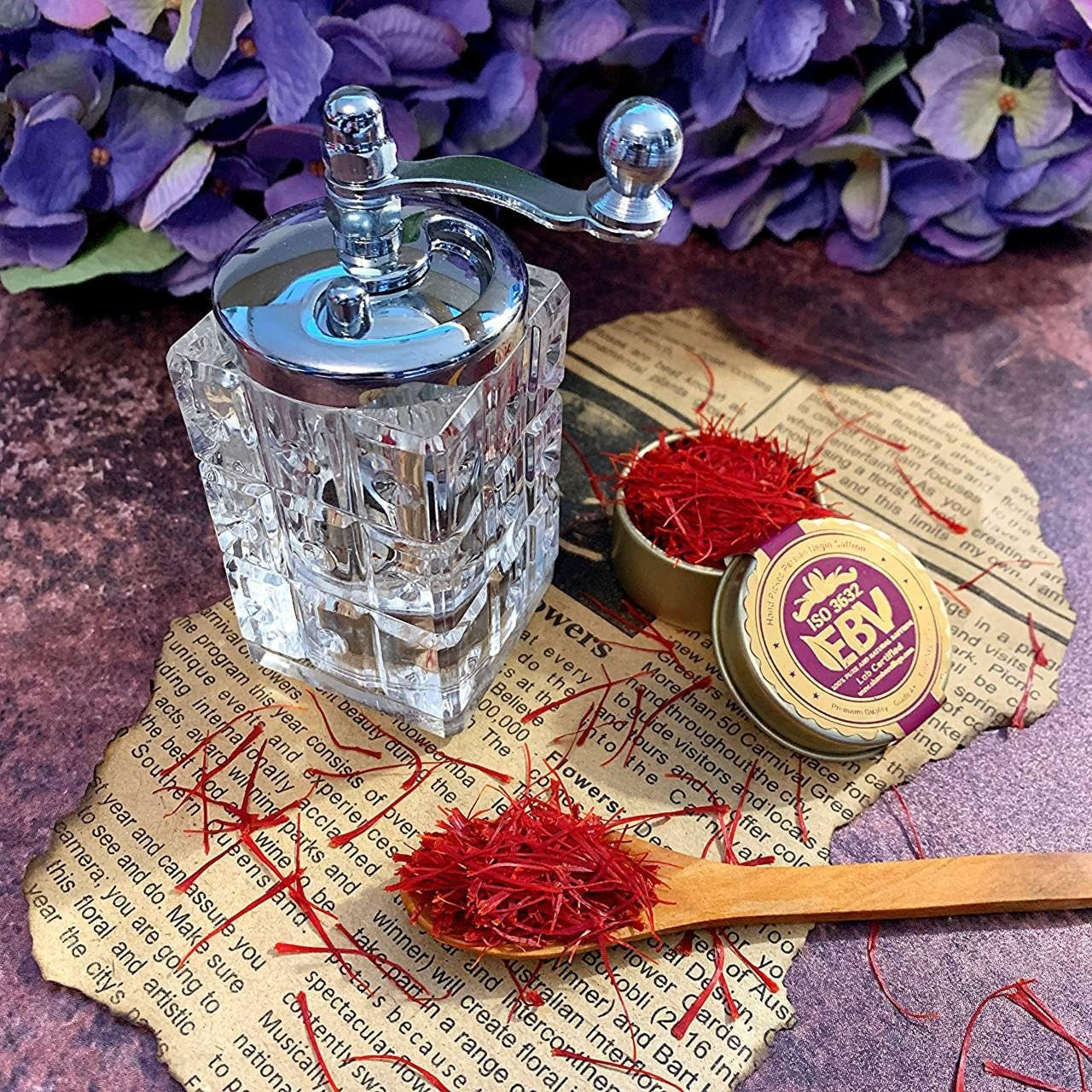 Saffron Grinder Simple | Portable Pepper Mill | Best Quality Pepper &amp; Saffron Grinder - Portable Grinder?