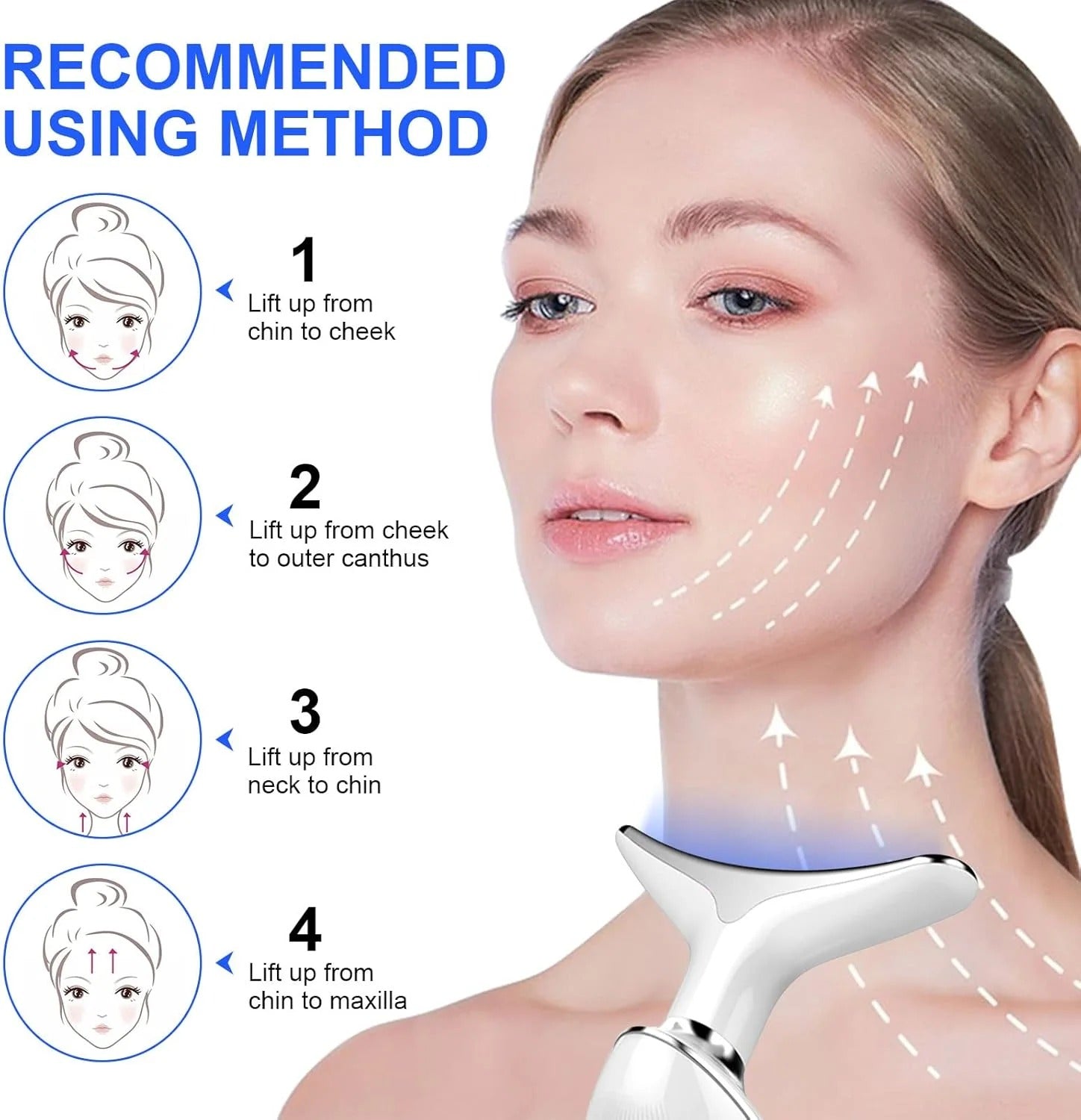 ES-1081 Massager Intense Pulsed Light Wrinkles Reducing Instrument - ESX - Anti Ageing &amp; Reduces Puffiness | Face Massager For Fine Line &amp; Wrinkles - Random Color