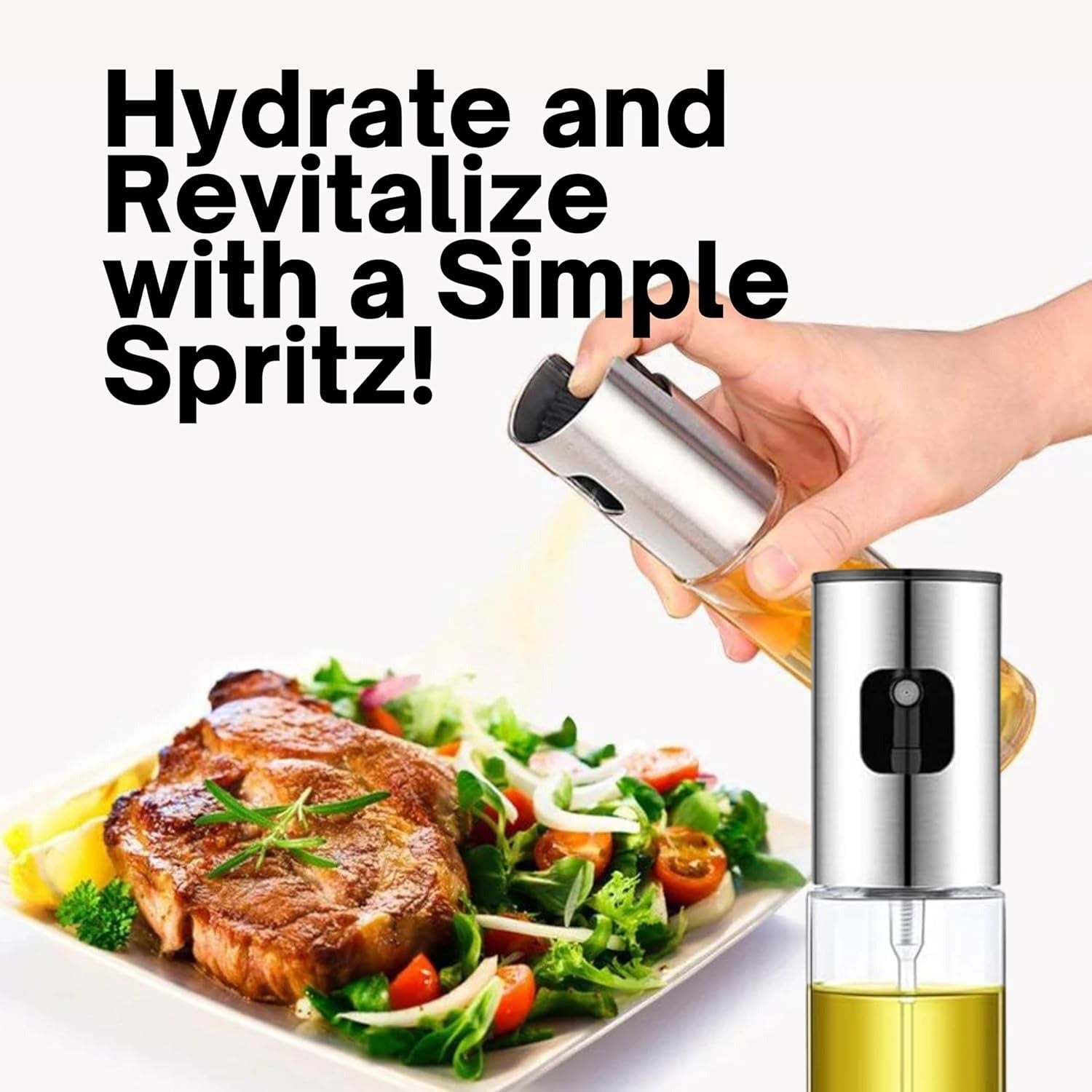 Cooking Oil Sprayer �Glass Oil Spray Bottle for Kitchen, BBQ, Baking, Grilling, Vinegar &amp; Sauce