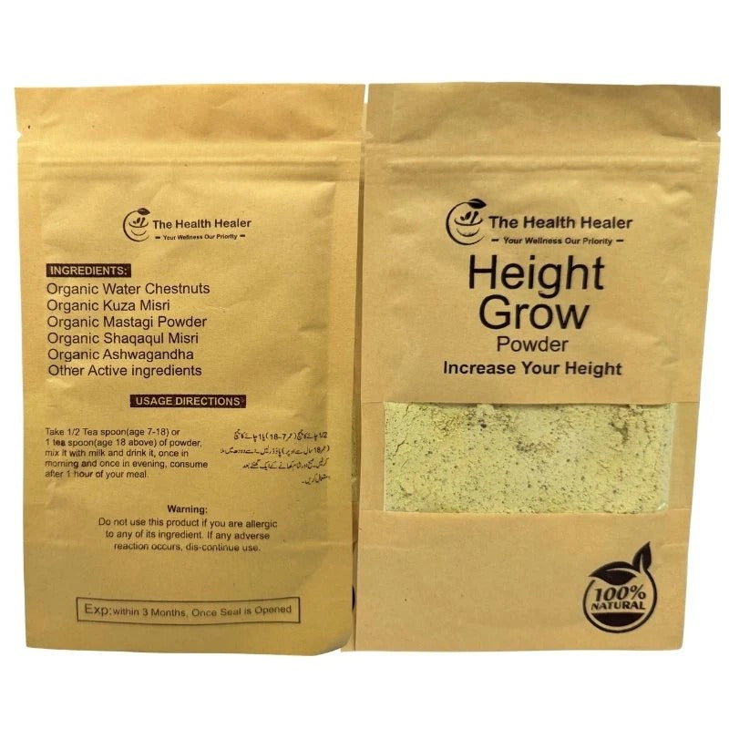 The Health Healer Height Grow Powder �100% Natural Height Increase Supplement (70 Grams)