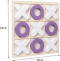 Wooden Tic-Tac-Toe Board Game �Classic XO Strategy Game for Kids, Toddlers, Preschoolers &amp; Adults �Educational, Durable &amp; Portable 30cm Wooden Board �Ideal Birthday Gift, Party Favour &amp; Family Game (Random Color)