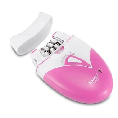 Kemei KM-189A Rechargeable Epilator �Women? Hair Removal Device with USB Charging, Gentle Shaver &amp; Defeathering Tool for Smooth Skin