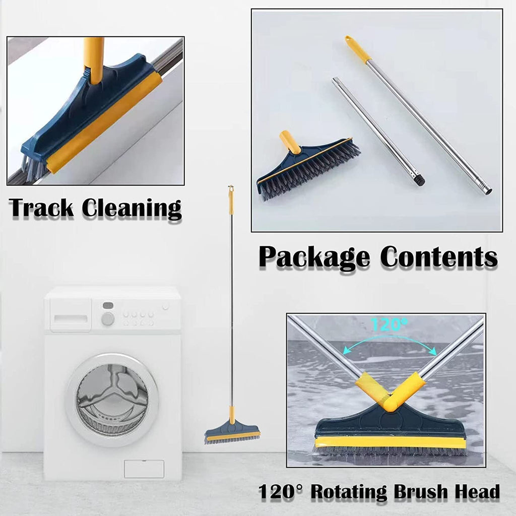 2 In 1 Floor Cleaning Brush Bathroom Tile Windows Floor Cleaning Brush With 120? Rotatable Head �Multipurpose Bathroom Floor Cleaning Brush �Floor Brush Scrubber | Floor Cleaning Brush