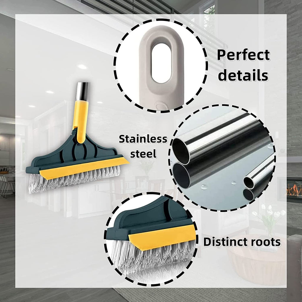 2 In 1 Floor Cleaning Brush Bathroom Tile Windows Floor Cleaning Brush With 120? Rotatable Head �Multipurpose Bathroom Floor Cleaning Brush �Floor Brush Scrubber | Floor Cleaning Brush