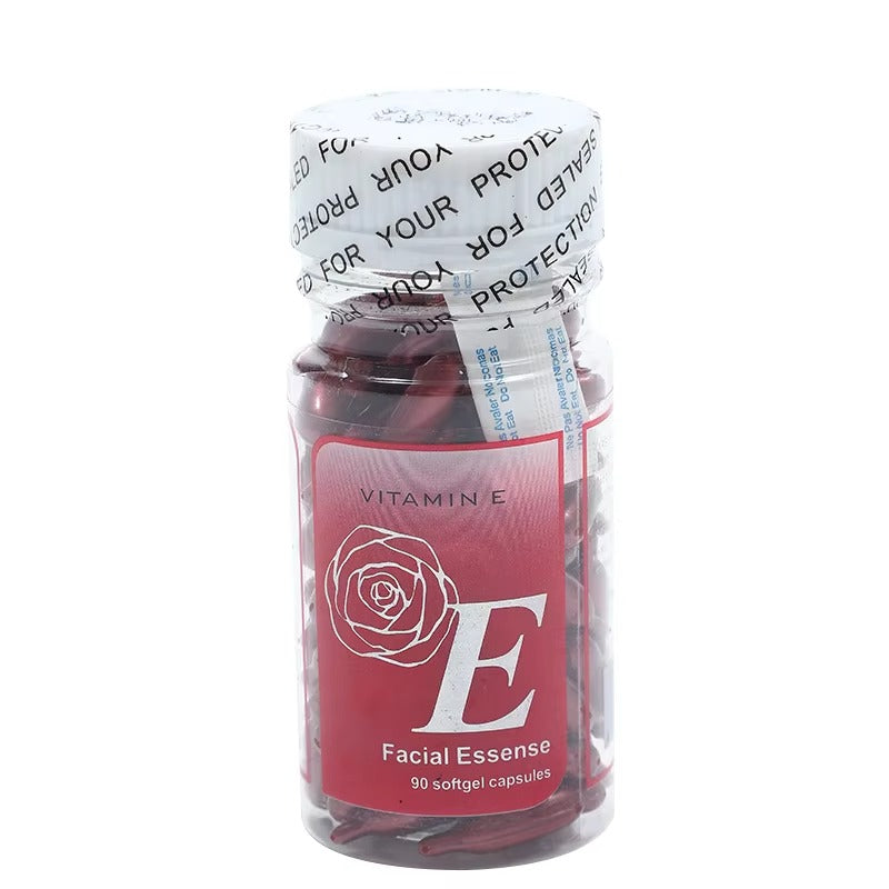 Pack Of 90 Essence of Facial Skincare �Vitamin E Skin Care Facial Capsules | Nourishing, Hydrating, Anti-Aging &amp; Skin Protection Formula