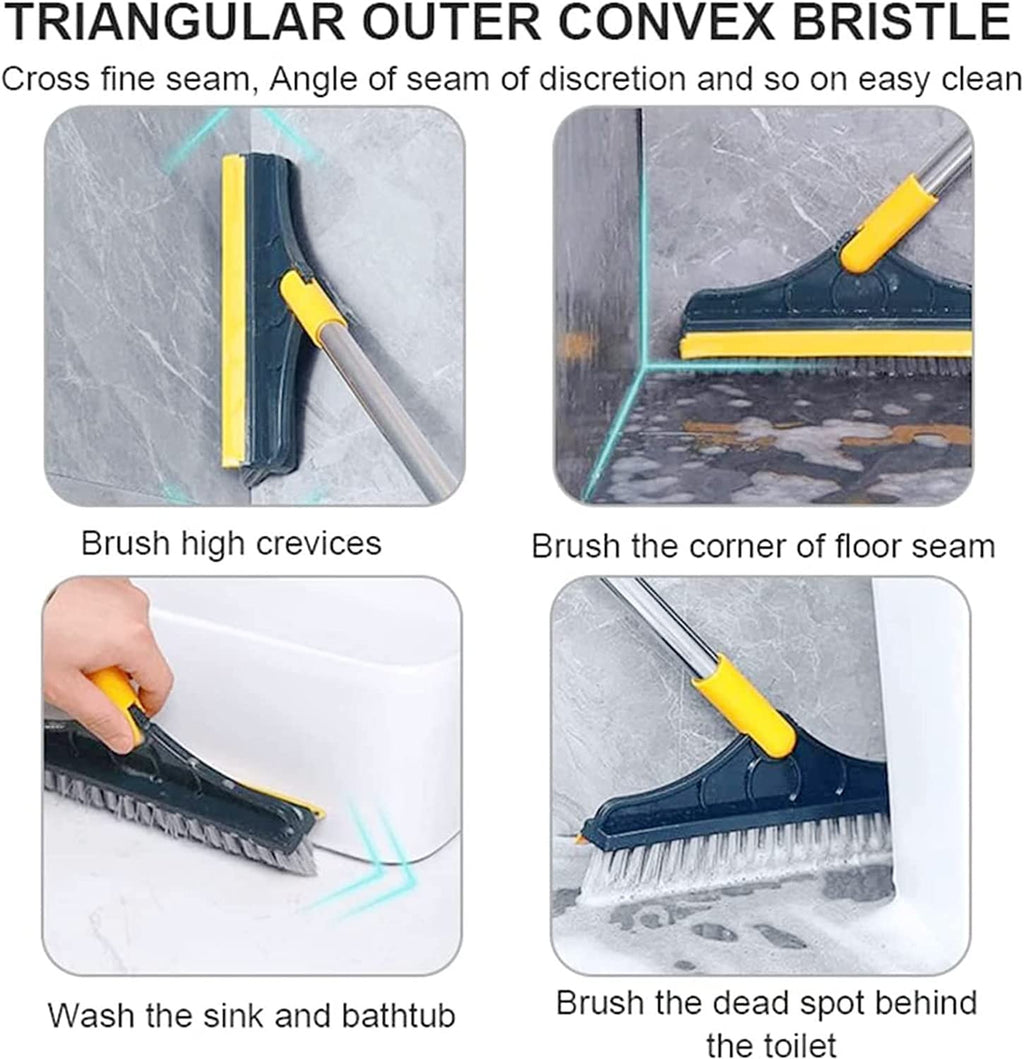 2 In 1 Floor Cleaning Brush Bathroom Tile Windows Floor Cleaning Brush With 120? Rotatable Head �Multipurpose Bathroom Floor Cleaning Brush �Floor Brush Scrubber | Floor Cleaning Brush