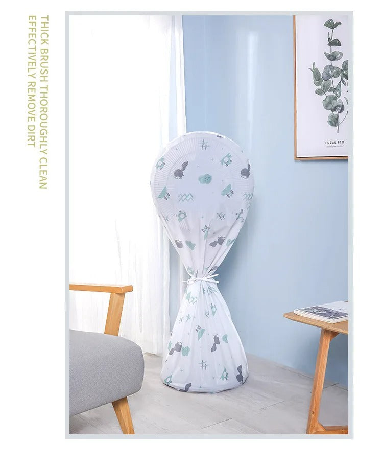 Decorative Fan Cover with Colorful Pattern Design �Dust Protection &amp; Stylish Room Accent
