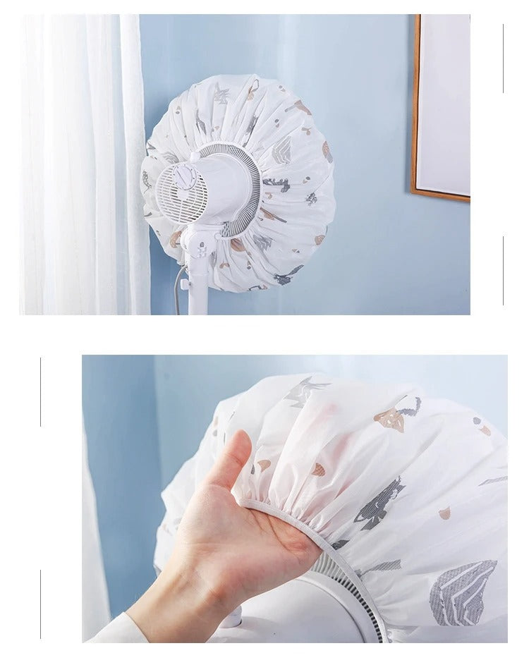 Decorative Fan Cover with Colorful Pattern Design �Dust Protection &amp; Stylish Room Accent