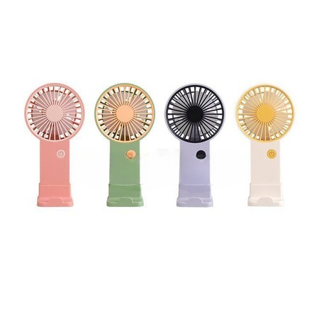 Portable Mini Rechargeable Fan �Single Speed Air Cooler for Summer Use (Random Colors)