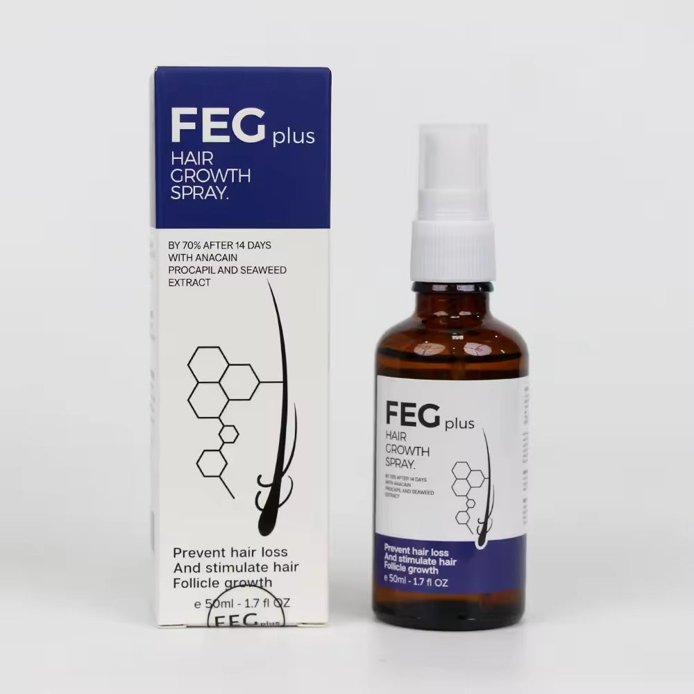 FEG Plus Hair Growth Spray �Stimulate Follicles, Reduce Hair Fall, and Encourage Thicker, Healthier Growth 60ML