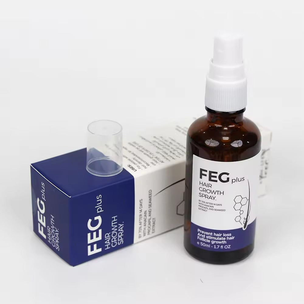 FEG Plus Hair Growth Spray �Stimulate Follicles, Reduce Hair Fall, and Encourage Thicker, Healthier Growth 60ML