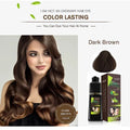 Light Brown Hair Color Shampoo �Quick &amp; Easy Gray Coverage, 200ml Natural-Looking Dye - Light brown