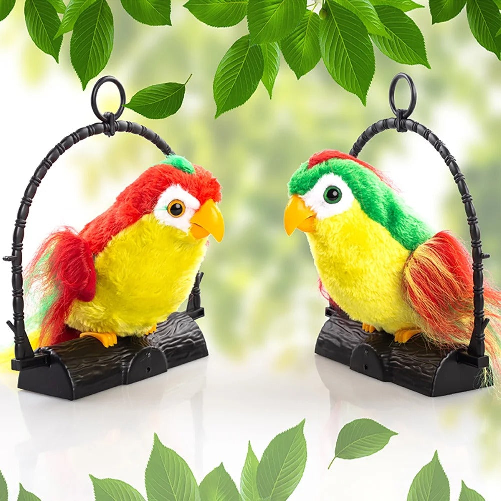 Talk Back Talking Parrot Toy �Repeats Speech, Educational &amp; Fun for Kids
