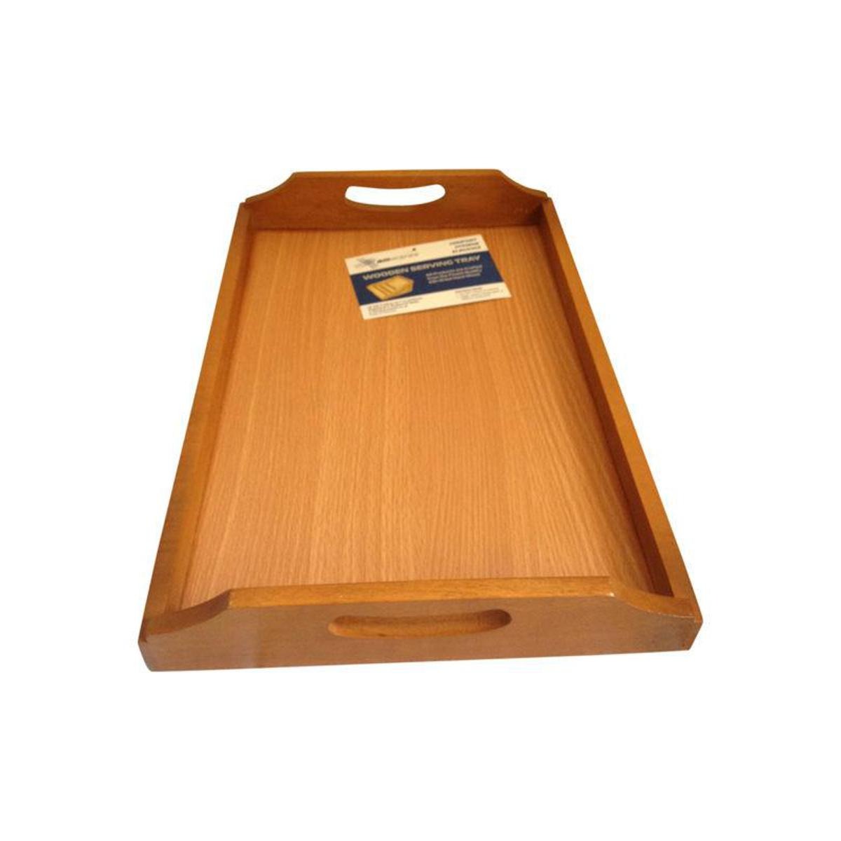 Large Wooden Serving Tray �Strong, Stylish, and Perfect for Serving Food, Drinks, and Decorating Your Home