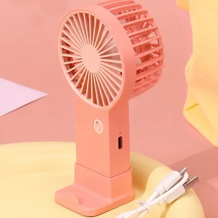 Portable Mini Rechargeable Fan �Single Speed Air Cooler for Summer Use (Random Colors)