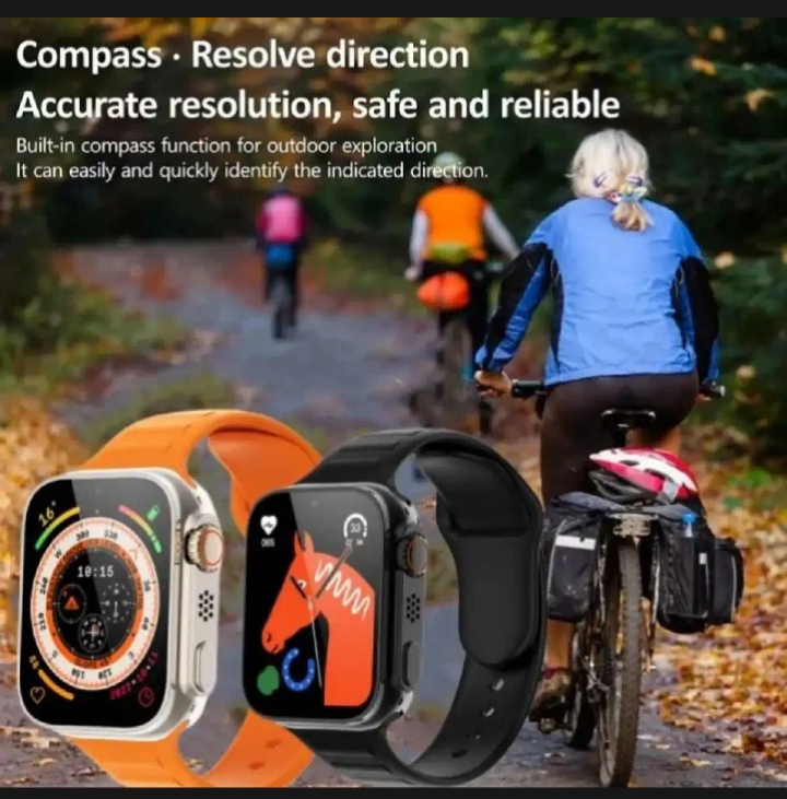 7-in-1 Ultra Smart Watch �Advanced Multi-Feature Fitness Tracker with Heart Rate Monitor, Sleep Tracking, Bluetooth Calling, Sports Modes &amp; More Random Color Straps - Smartwatch With 6 Silicone Stripes And 1 Metal Strip