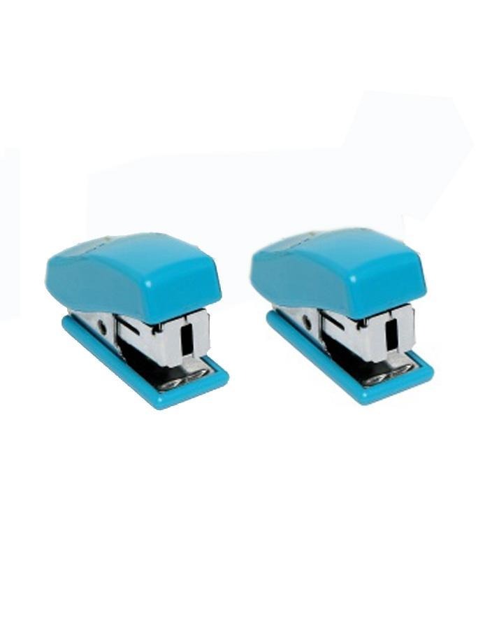 Pack of 2 Mini Staplers with Pins �Compact, Smooth, and High-Quality Office &amp; School Use (Random color)