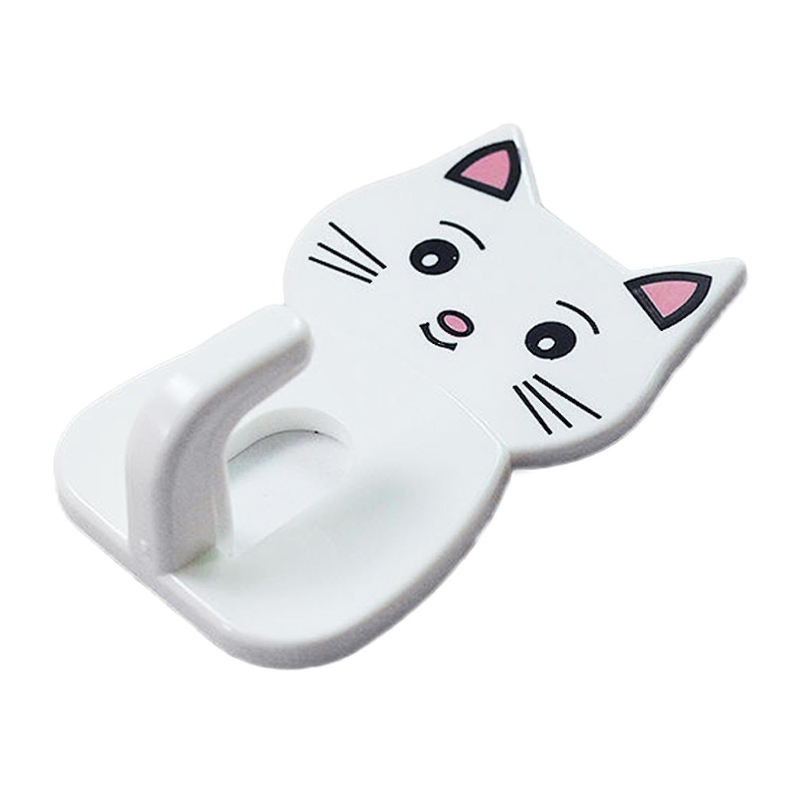 12 Pcs Cat Kitty Wall Hooks �Metallic Wall Hooks for Keys, Kitchen, Bathroom, and Home Organization (Random Colors)
