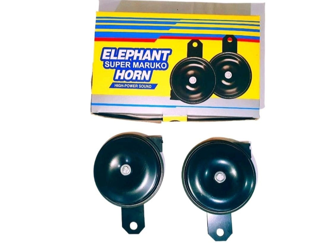 High Sound Elephant Horn for Cars &amp; Bikes �Super Loud 12V Universal Vehicle Horn | Durable, Long-Lasting, Clear &amp; Powerful Sound for Maximum Road Safety | Easy Plug &amp; Play Installation | Compatible with All Cars, Motorcycles &amp; Scooters