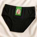 Cotton Plain Panty for Women �Soft &amp; Comfortable Underwear (Skin, Black, S/M/L) - Black, Large