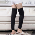 Unisex Wool Knee Length Leg Warmers �Plain Black, Comfortable &amp; Stylish Winter Wear, Easy to Wear - Without Belt (1 Pair)