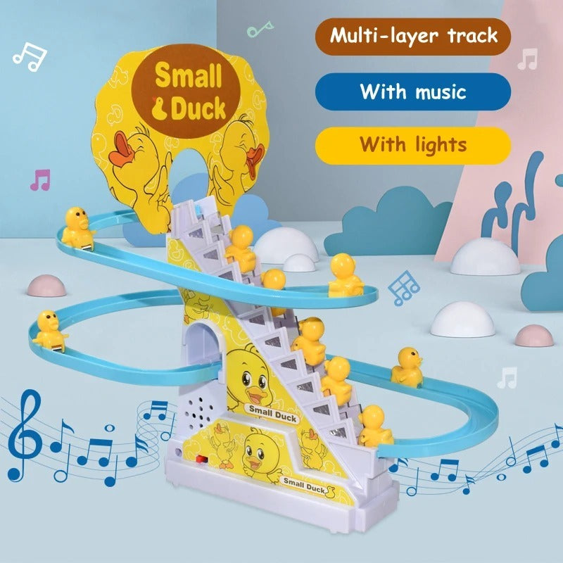 Duck Slide Toy Set, Funny Automatic Stair-Climbing – photo 3
