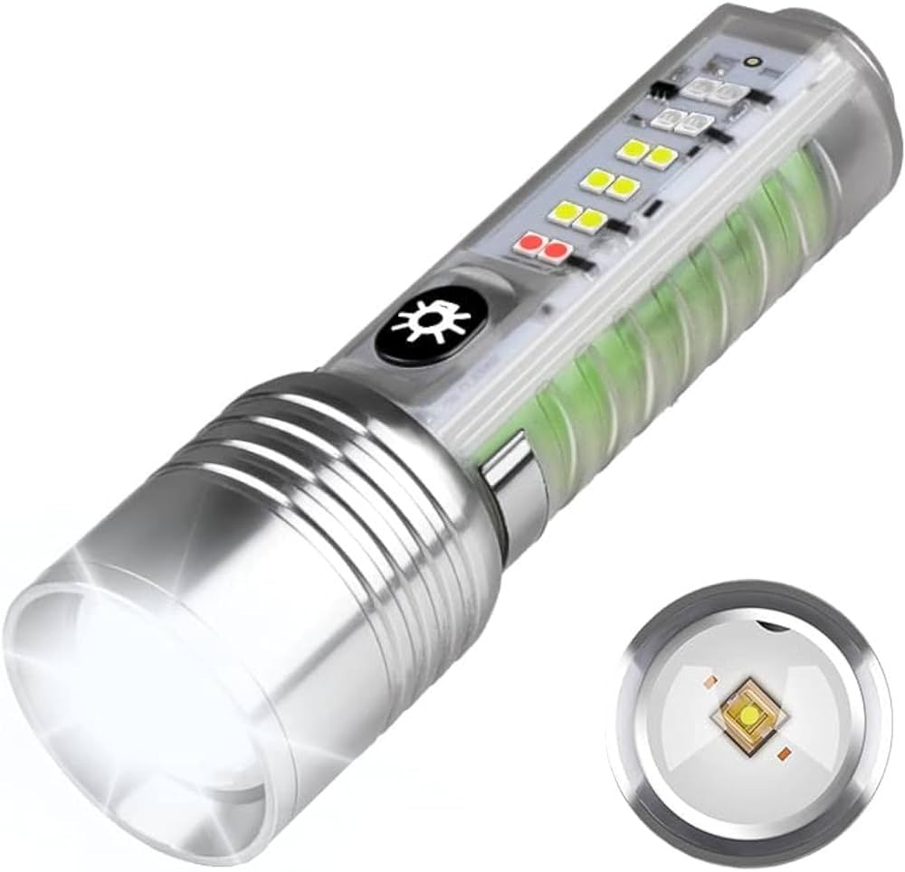 Coba Mini LED Torch Light - Coba CB 1658 �Super Bright Handheld Tactical Light? | Multiple Modes | Zoom-able Electric Flashlight for Camping, Hiking &amp; Cycling ( Random Color )
