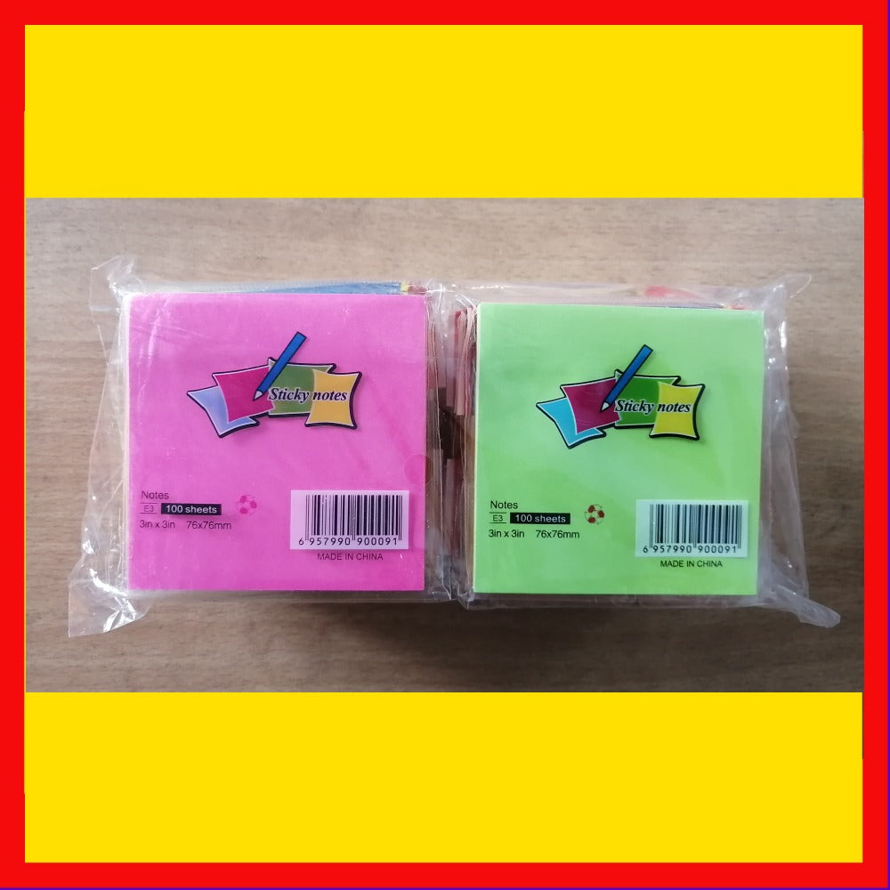 3x3 Inches Sticky Notes Pack