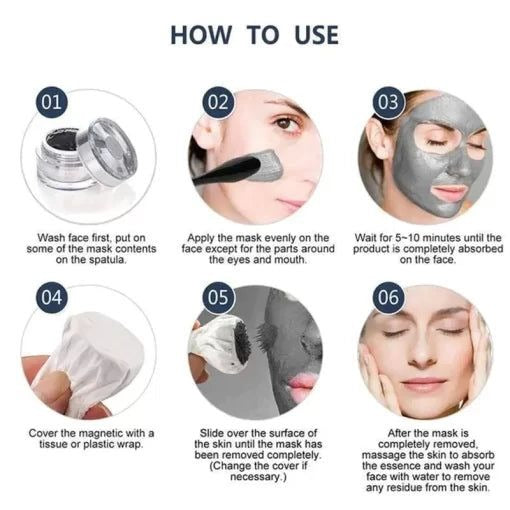 Magnetic Face Mask �Deep Cleansing, Detoxifying &amp; Revitalizing Skincare for Healthy, Youthful-Looking Skin