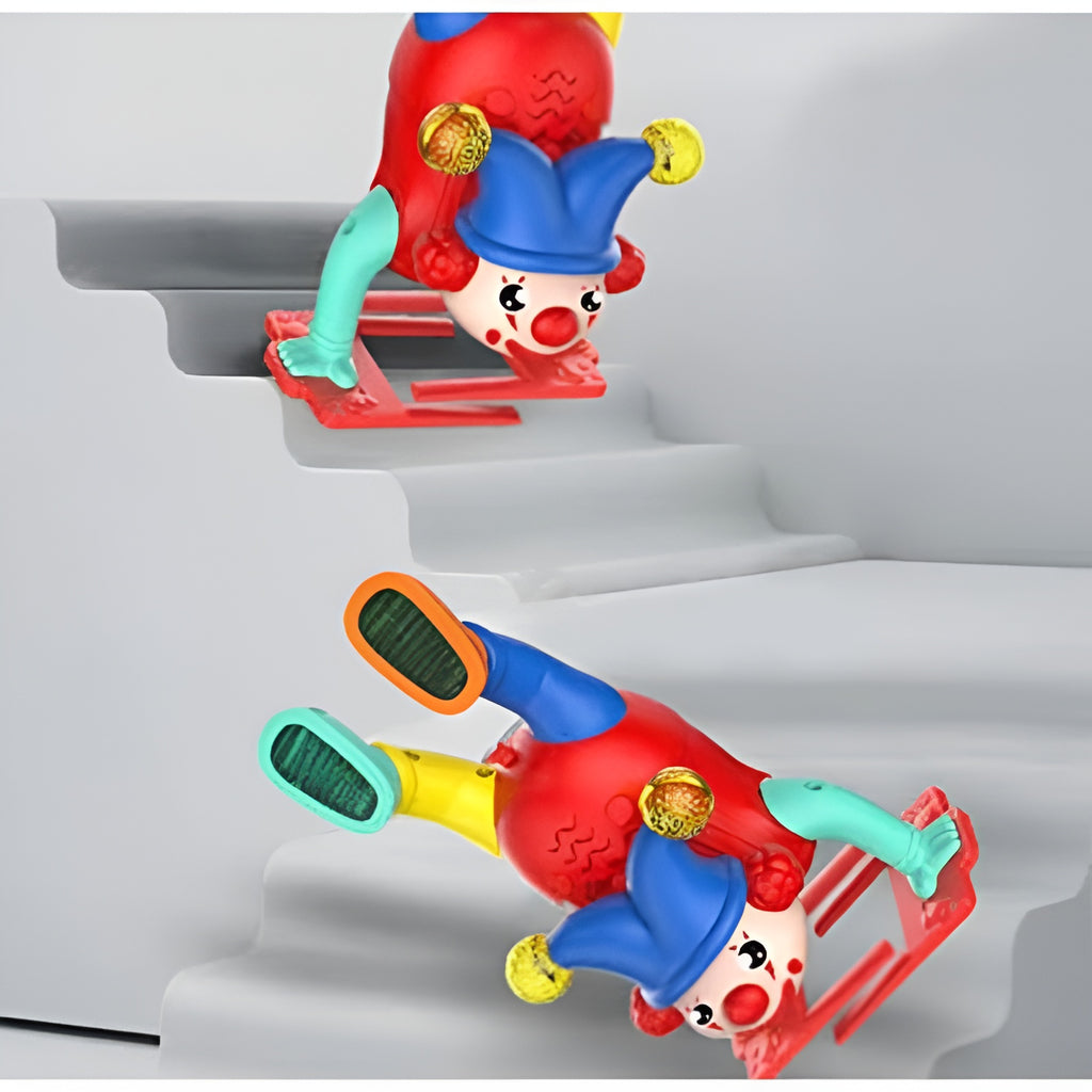 Electric Upside-Down Dancing Clown Toy with Music &amp; Flashing Lights �Battery Operated, Multicolor, Fun Interactive Gift for Kids Above 3 Years (Random Color)