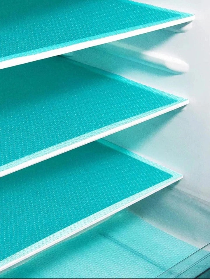 Anti-Slip Fridge Sheet Roll �45x150cm �Spill-Proof Refrigerator Liner for Organized Shelves (Random color)