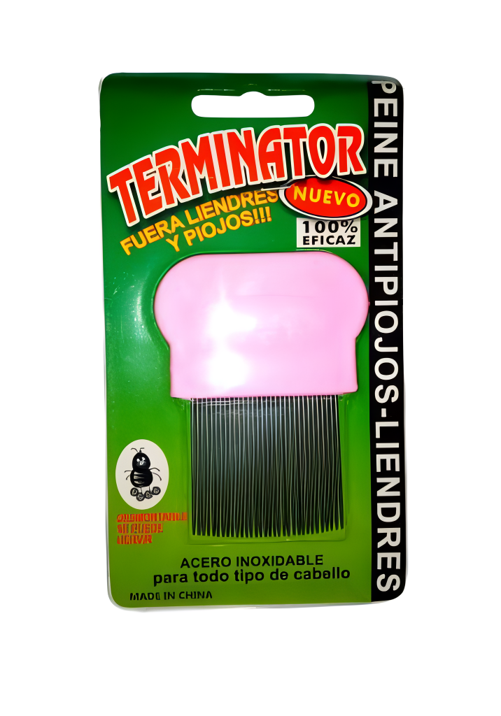 Multicolor Anti-Lice Hair Comb with Stainless Steel Micro-Grooved Teeth �Safe and Effective Lice and Nit Removal Comb | Reusable and Suitable for All Hair Types | Compact Size 9cm x 4cm (Random Color)