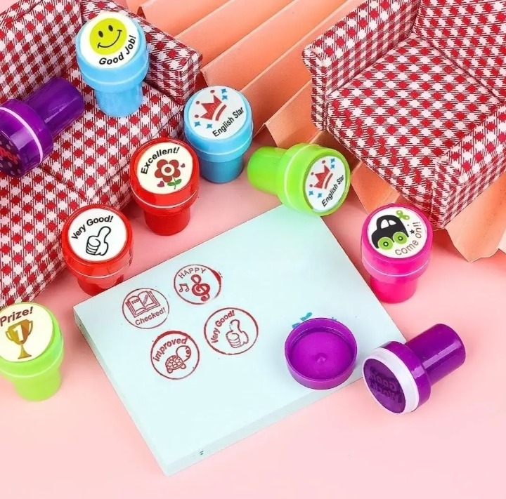 Appreciation Stamps �Kids Stamp Set for Motivation | Self-Inking | Pack of 10