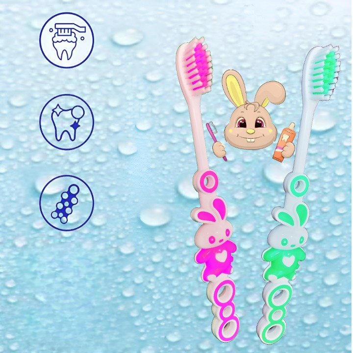 Dr. Jones Baby Teeth Brush �Pack of 3 | Soft Bristles | Gentle Oral Care for Infants and Toddlers (Random color)