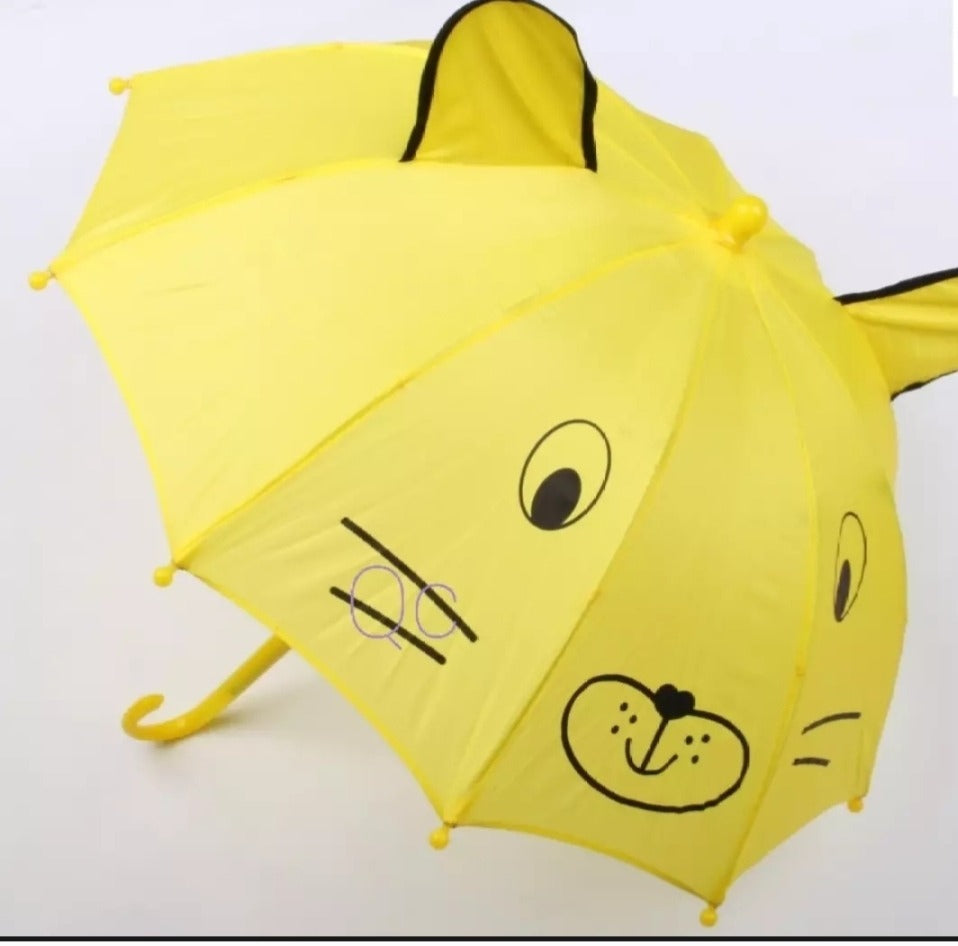 Small Kids Cartoon Umbrella �Multicolor, Random Shape &amp; Design, Lightweight &amp; Compact