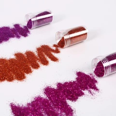 Glitter Powder Bottle Set �Pack of 12 Different Colors, High-Quality Craft Glitter for DIY, Nail Art, and Decorations