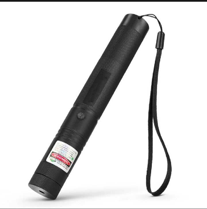 Special Edition High-Power 303 Green Laser Pointer with Adjustable Focus, 8 Designs &amp; Shapes, 5km Range �Rechargeable Battery, Charger &amp; Safety Lock