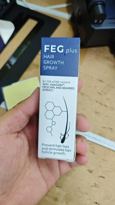 FEG Plus Hair Growth Spray �Stimulate Follicles, Reduce Hair Fall, and Encourage Thicker, Healthier Growth 60ML