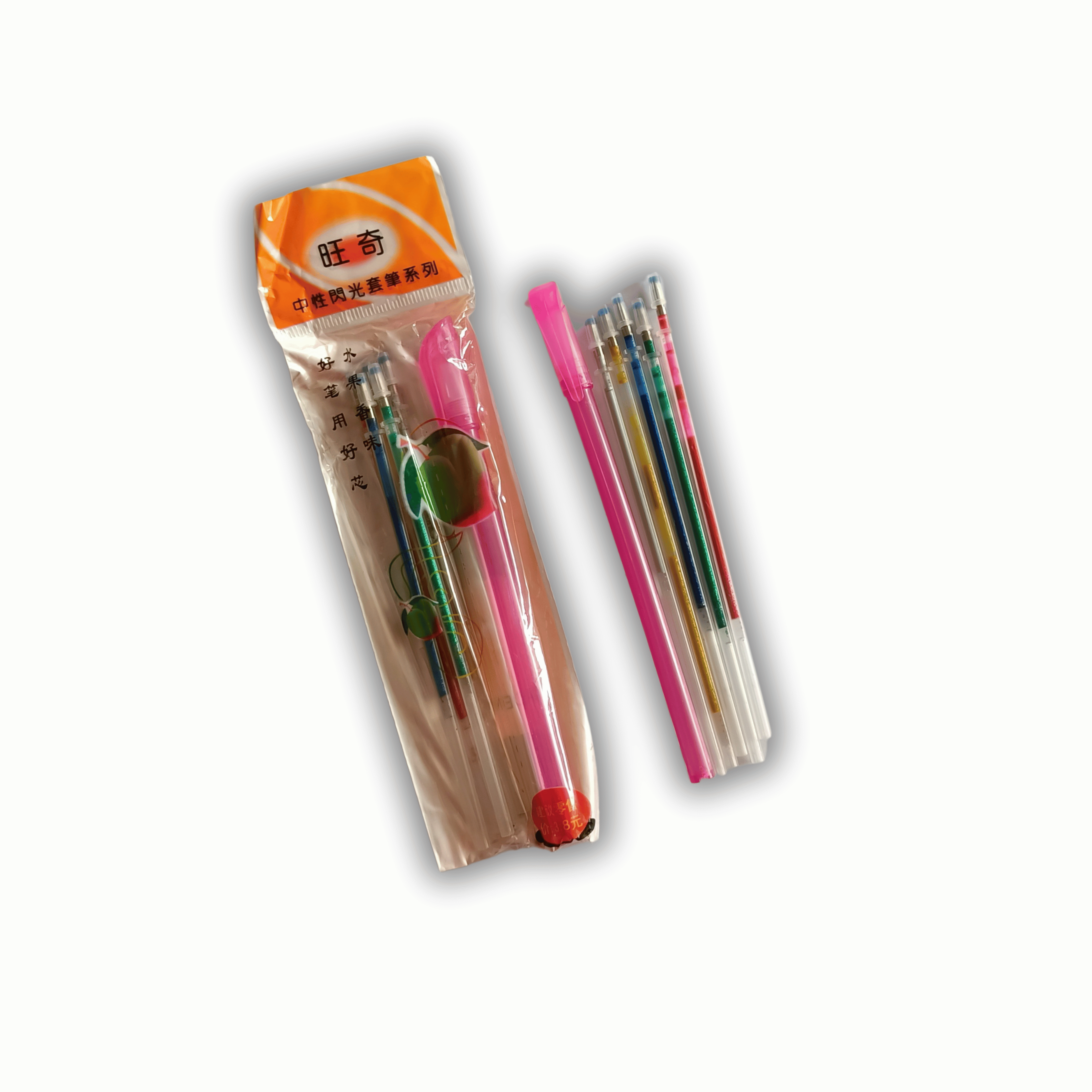 Glitter Gel Pen Refills Set �5 Multi-Colored Metallic Ink Refills for Smooth Writing &amp; Creative Art