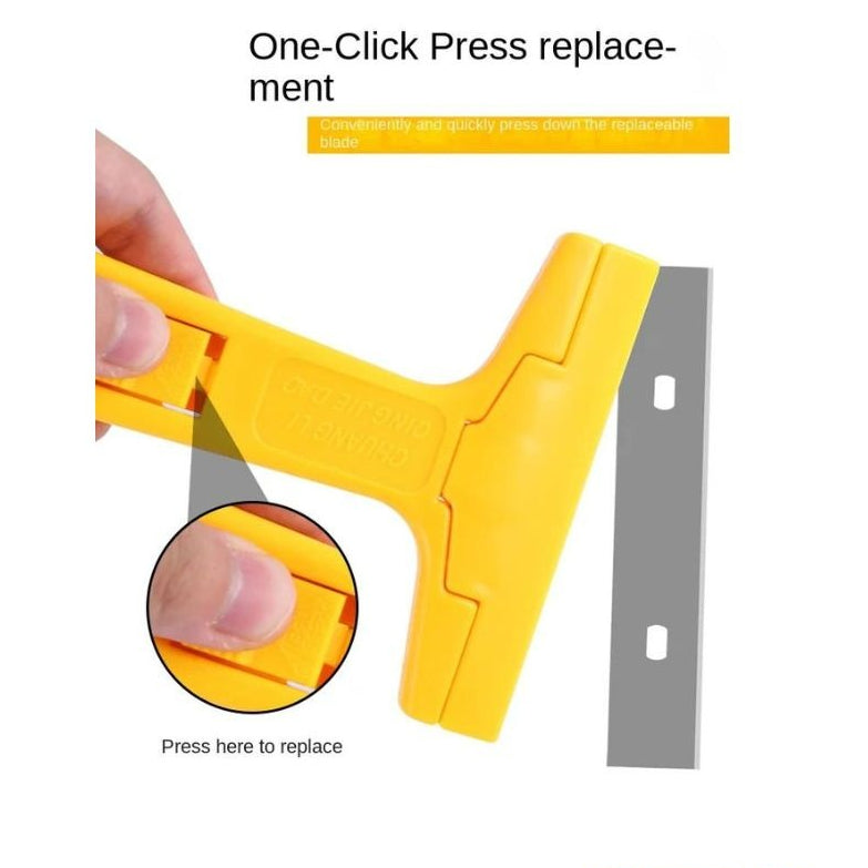 Heavy-Duty Razor Blade Scraper Tool for Removing Labels, Stickers, Caulk, Adhesive &amp; Paint �Multipurpose Cleaning Tool for Glass, Tiles &amp; Smooth Surfaces | Wall Scraper |Scraper With Blade |?