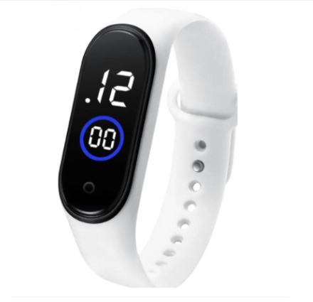 Latest  M4 LED Watch Digital Sports Bracelet for Boys &amp; Girls �Waterproof Touch Display �Random Band Color (Without Box)