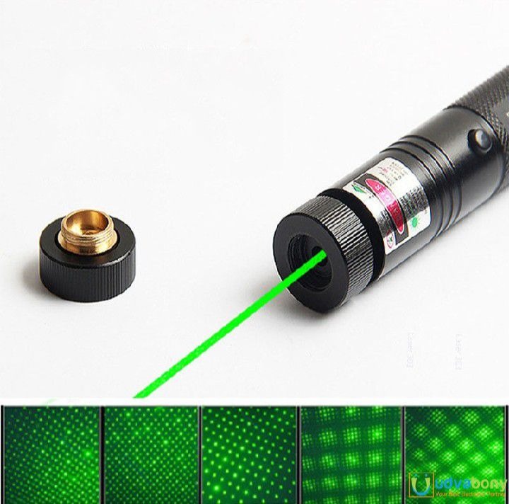 High-Power 303 Green Laser Pointer with Adjustable Focus �Rechargeable 3.7V Battery, Charger &amp; Safety Lock �Rechargeable Green Laser Light, Green Laser Pointer, Green Beam Light