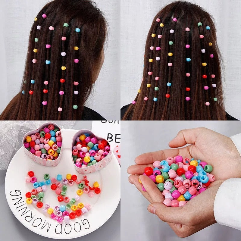 30 PCS Baby Girls Hairpins �Cute Candy Color Mini Hair Clips &amp; Hair Braids Beads Set (Random Color)