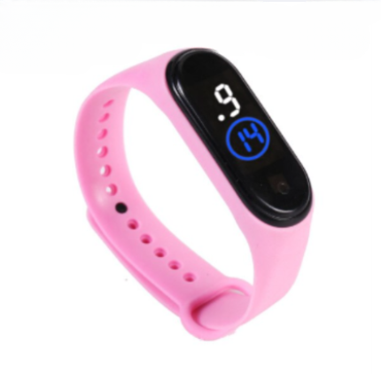 Latest  M4 LED Watch Digital Sports Bracelet for Boys &amp; Girls �Waterproof Touch Display �Random Band Color (Without Box)
