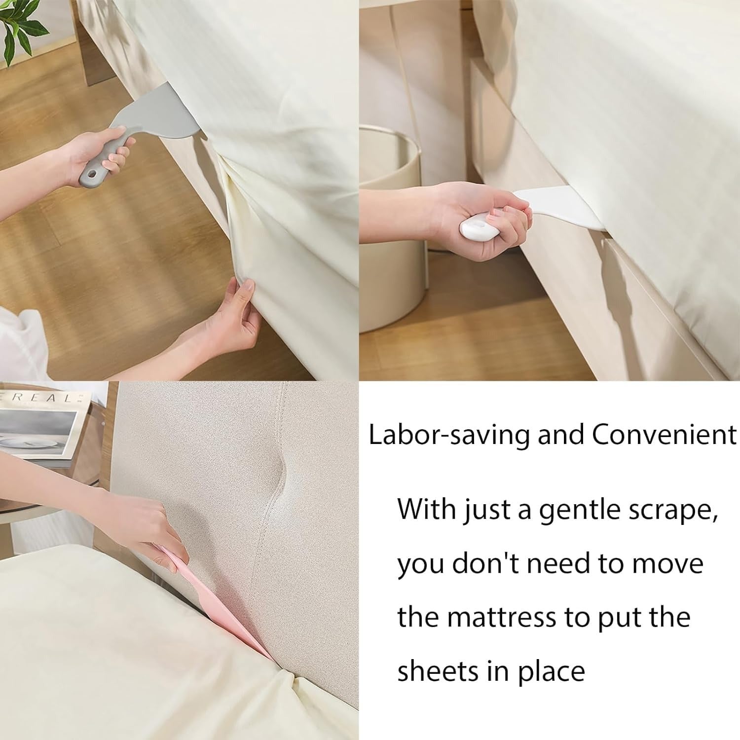 Bed Sheet Tucker �Easy Bed-Making Tool for Neat, Wrinkle-Free Sheets ( Random color )